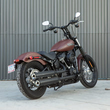 Load image into Gallery viewer, Biltwell | Tracker Mid Handlebar | Black Electroplate | TBW with Insert | 1&quot; | Compatible With Cable Operated Throttles and Harley&#39;s Throttle-By-Wire Control Module
