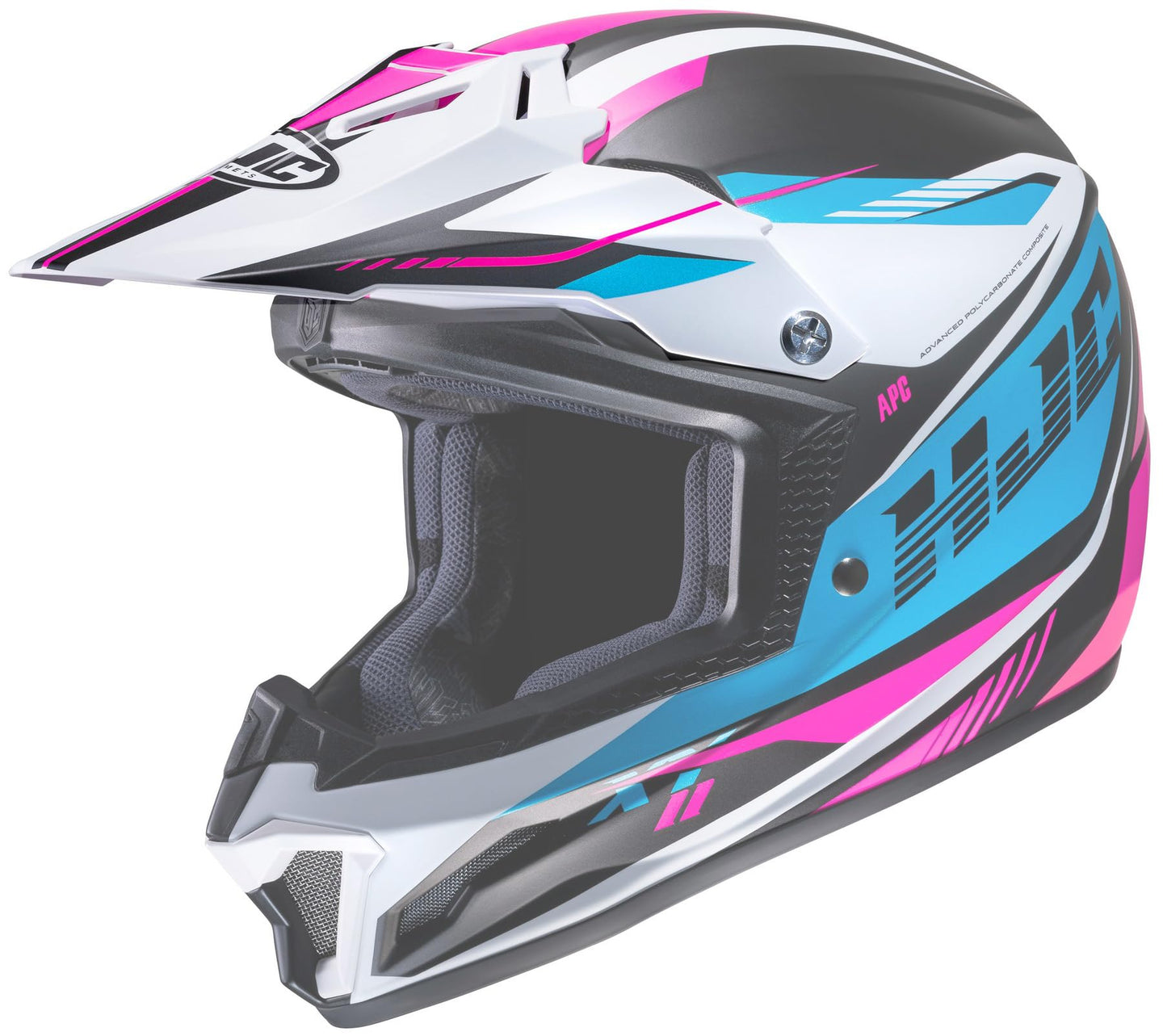 HJC CS-XY II Drift Helmet Visor/Peak Blue/White