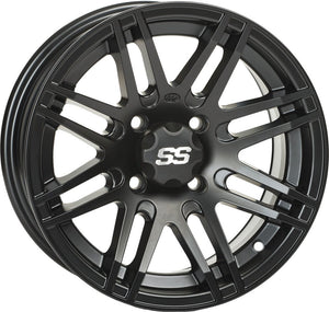 ITP 1428562536B SS ALLOY SS316 Matte Black Wheel with Machined Finish (14x7