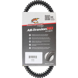 All Balls Racing 25-9001 CVT Belt Compatible with/Replacement for Kawasaki KFX 700 V-Force 2004-2009, KRF 750 Teryx 4x4 2008-2013, KVF 360 A Prairie 4x4 2003-2013, KVF 360 B Prairie 2x4 2003-2011