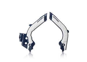 Acerbis - 19-22 KTM 125-501 TC/FC/FX/FE/S/TE/TX/ 21-23 GasGas Frame Guards- X-Grip - Blue/White (2733451006)