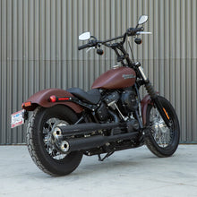 Load image into Gallery viewer, Biltwell | Moto Bar Motorcycle Handlebar | Black Electroplate Finish | 1&quot; OD | TBW with Insert Compatible with Cable Operated Throttles and Harley&#39;s Throttle-By-Wire Control Module