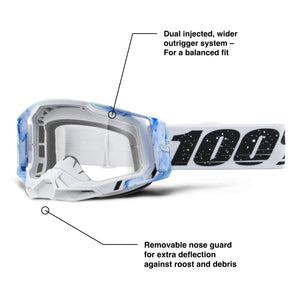 100% RACECRAFT 2 GOGGLE MIXOS - CLEAR LENS 50009-00020