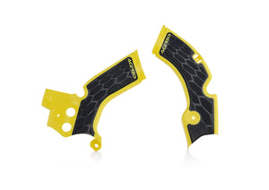 Acerbis - 15-18 Suzuki RMZ250 Frame Guards- X-Grip - Yellow/Black (2688751017)