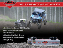 Load image into Gallery viewer, Rugged Rear Left/Right Performance Axle (2007-2014) Polaris Sportsman 400/500/570/800, Stainless-Steel Clamp Coated for Protection &amp; Machined Heat Treated for Long Life OEM: 1332935