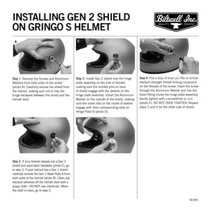 Biltwell | Gen 2 Baseplate Set (pair) Black | Replacements for Gen 2 Gringo S and Gen 2 Lane Splitter Motorcycle Helmet Shield