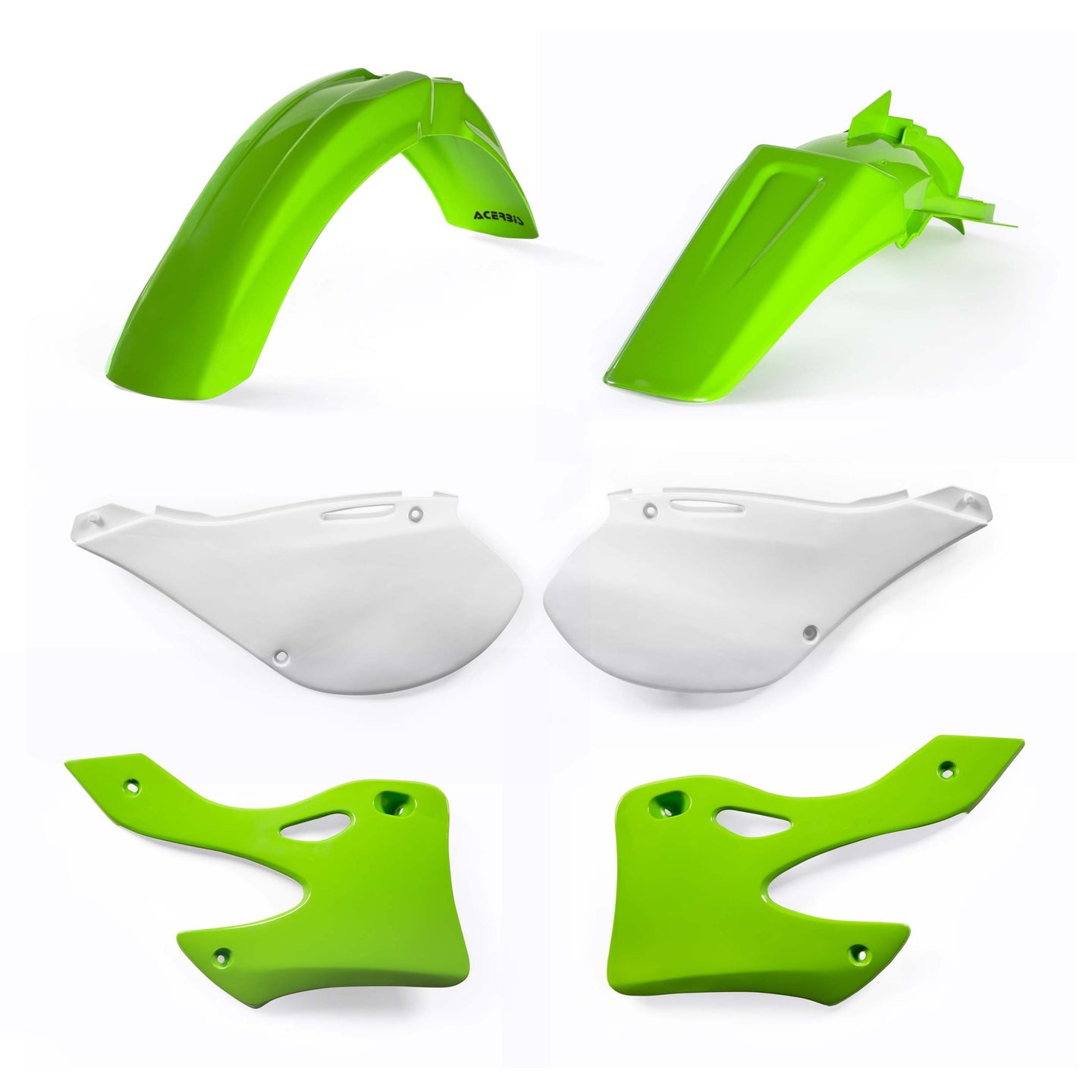 Acerbis - 99-02 Kawasaki KX125/250 Radiator Shroud - Green (2071340006)