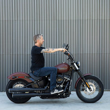 Load image into Gallery viewer, Biltwell | Tracker High Handlebar | Black Electroplate | TBW with Insert | 1&quot; | Compatible With Cable Operated Throttles and Harley&#39;s Throttle-By-Wire Control Module