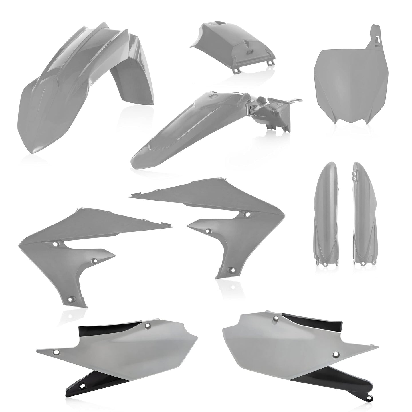 Acerbis - 18-23 Yamaha YZ250F/ YZ250FX/ YZ450F/ YZ450FX (Includes Tank Cover) Full Plastic Kit - Gray (2736350011)