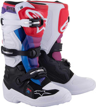 Load image into Gallery viewer, Alpinestars 2015017-289-6: Tech 7S Boots Wht/Blk/Rainbow Sz 6