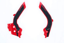 Load image into Gallery viewer, Acerbis - 19-22 KTM 125-501 TC/FC/FX/FE/S/TE/TX/ 21-23 GasGas Frame Guards- X-Grip - Red/Black (2733451018)