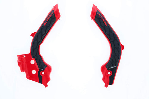 Acerbis - 19-22 KTM 125-501 TC/FC/FX/FE/S/TE/TX/ 21-23 GasGas Frame Guards- X-Grip - Red/Black (2733451018)