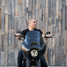 Load image into Gallery viewer, Biltwell | Tracker Mid Handlebar | Chrome Plated Finish | TBW with Insert | 1&quot; | Compatible With Cable Operated Throttles and Harley&#39;s Throttle-By-Wire Control Module