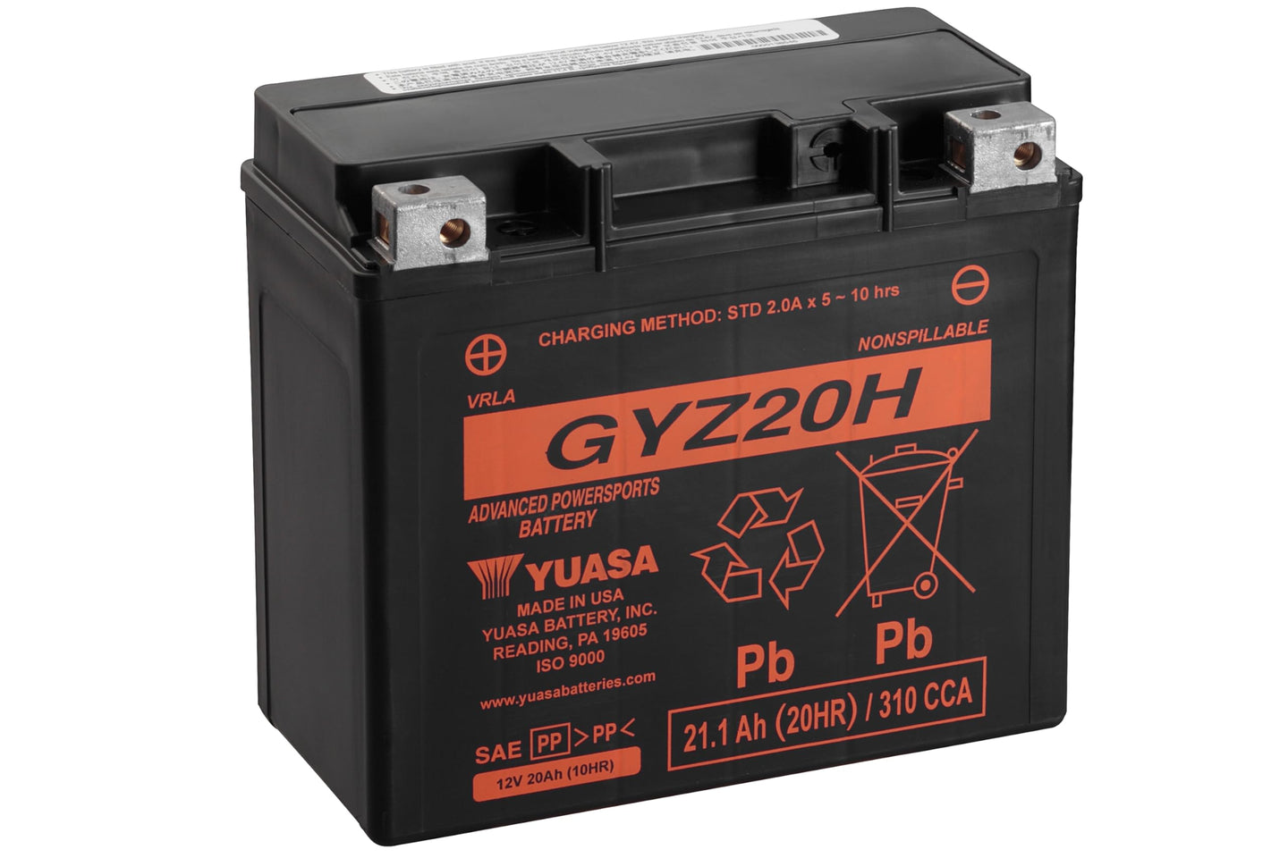 Yuasa YUAM72RGH GYZ20H Battery