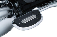 Load image into Gallery viewer, Kuryakyn 7043 Motorcycle Foot Control Component: Heavy Industry Passenger Floorboards for 1986-2019 Harley-Davidson Motorcycles, Chrome, 1 Pair