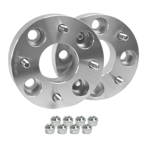 Rugged Front/Rear Wheel Spacer (2019-20) Yamaha YXZ 1000R, Aluminum Alloy, Machine Pressed High Tensile Studs, Bolt On 2 Pieces Per Box, Bolt Pattern: 4 x 156 mm; Thread: M12 x 1.25; Thickness: 1.5”