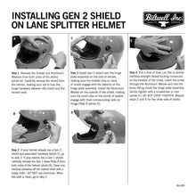 Load image into Gallery viewer, Biltwell | Gen 2 Baseplate Set (pair) Black | Replacements for Gen 2 Gringo S and Gen 2 Lane Splitter Motorcycle Helmet Shield