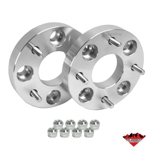 Rugged Front/Rear Wheel Spacer for Yamaha YXZ 1000R /SE/SS/SS SE/SS XT-R, Aluminum Alloy, Machine Pressed High Tensile Studs, Bolt-On 2 Pieces Per Box (See Fitment Details in Description)