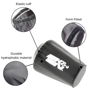 K&N E-3495PK Black Drycharger Filter Wrap - For Your K&N E-3495 Filter