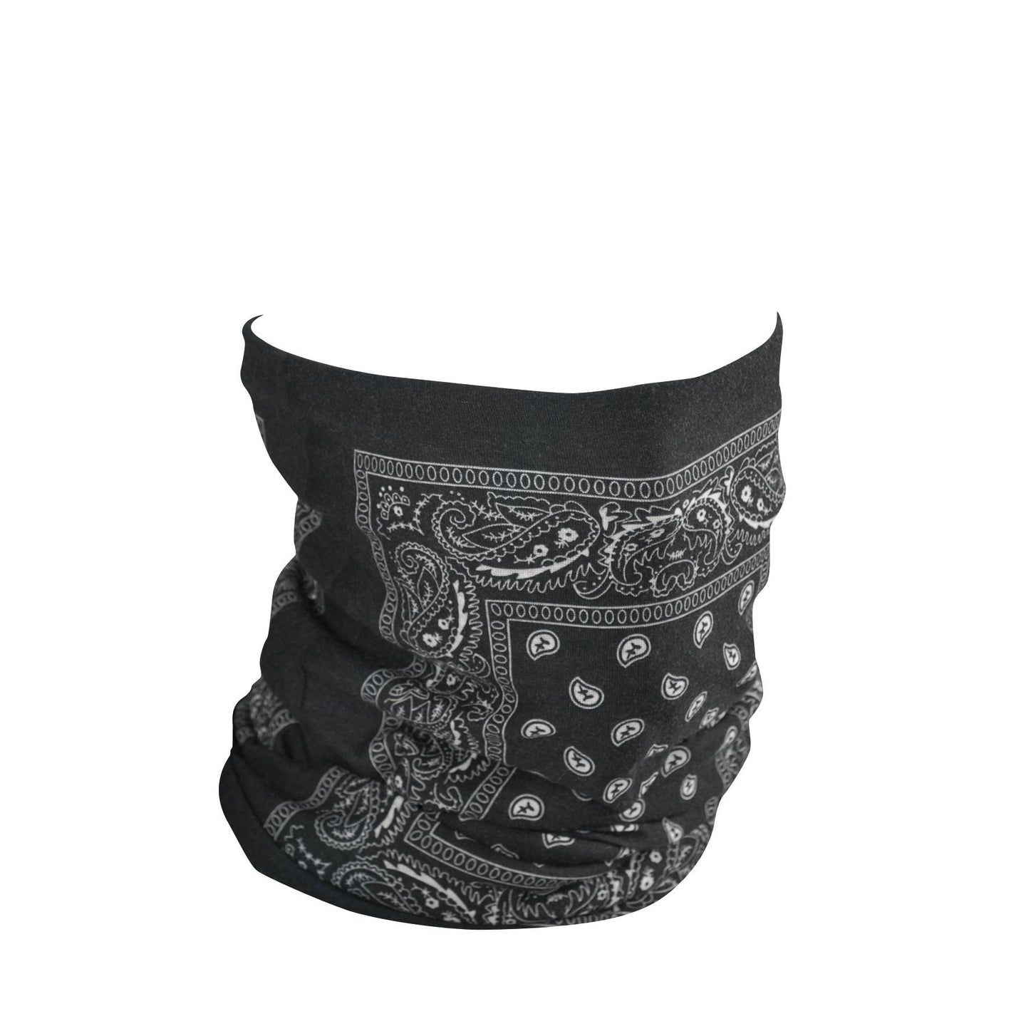 ZAN HEADGEAR MOTLEY TUBE FLEECE BLACK PAISLEY TF101