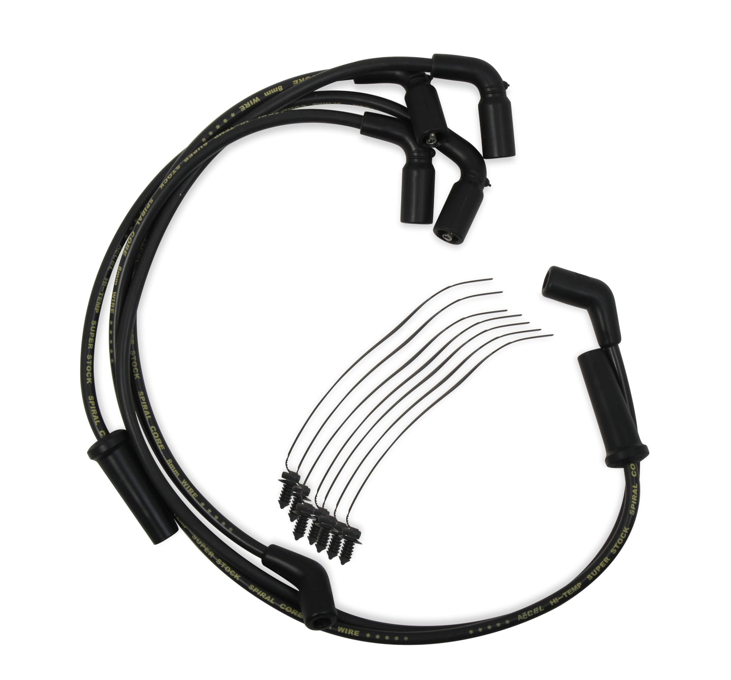 ACCEL 17-22 FL PLUG WIRE 8MM BLACK 171116-K