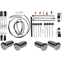 Load image into Gallery viewer, PAUL YAFFE BAGGER NATION Lightning Bolts Kit - Run/Brake/Turn - Chrome PYO:BB-LB-C