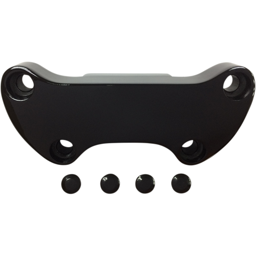 DRAG SPECIALTIES 74-UP GL/BLK H/BAR CLAMP W/SKIRT SMOOTH 03-0106A-NUB