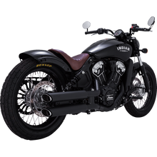 Load image into Gallery viewer, VANCE &amp; HINES MUFFLERS 3"BLK TW SLASH SCOUT 48323