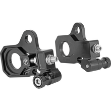 Load image into Gallery viewer, PERFORMANCE MACHINE AXLE ADJUSTER KIT BLK 0117-0028M-B