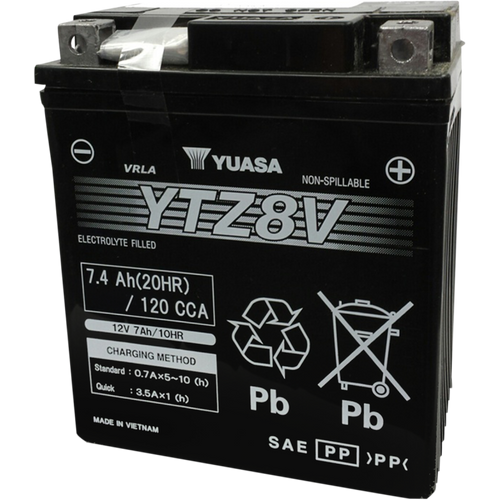 YUASA YTZ8V FACTORY ACTIVATED YUAM728ZV