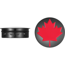 Load image into Gallery viewer, FIGURATI DESIGNS RED MAPLE LEAF SWING ARM COVER BLACK FD03-BK