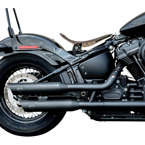 S&S CYCLE MUFFLER S/C BLK 50S FLFB 550-0752B