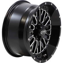 Load image into Gallery viewer, ITP MOMENTUM 14X7 4/110 4+3 (+10mm) GLOSS BLACK/MACHINED 1422734731B