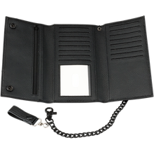 Load image into Gallery viewer, Z1R WALLET LTHR ZIR BLK LONG 3070-1119