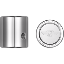 Load image into Gallery viewer, FIGURATI DESIGNS HEEL-TOE SHIFTER COVER SILVER WITH FIGURATI DESIGNS LOGO FD01-HTSC-SS
