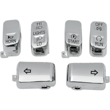 Load image into Gallery viewer, DRAG SPECIALTIES 96-13 TOURING 6PCS H/BAR SWITCH CAP KIT 0616-0128