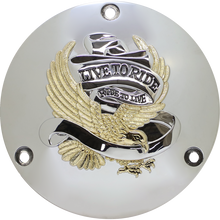 Load image into Gallery viewer, DRAG SPECIALTIES 70-98 B/T GOLD LIVE TO RIDE DERBY CVR 1107-0156