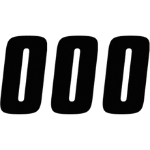 Load image into Gallery viewer, FACTORY EFFEX FACTORY 7" NUMBER BLACK #0 08-90080