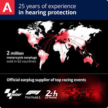 Load image into Gallery viewer, ALPINE HEARING PROTECTION EARPLUGS MOTOSAFE PRO MINIGRIP 111.23.112