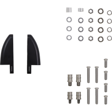 Load image into Gallery viewer, HIGHSIDER ADAPTER MIRROR FAIRING BLACK PAIR 304-030