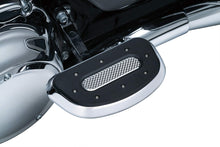 Load image into Gallery viewer, Kuryakyn 7043 Motorcycle Foot Control Component: Heavy Industry Passenger Floorboards for 1986-2019 Harley-Davidson Motorcycles, Chrome, 1 Pair