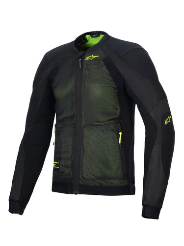 ALPINESTARS (ROAD) JACKET TROOP AIR BLK/FLUO YEL XL 3301225-168-XL