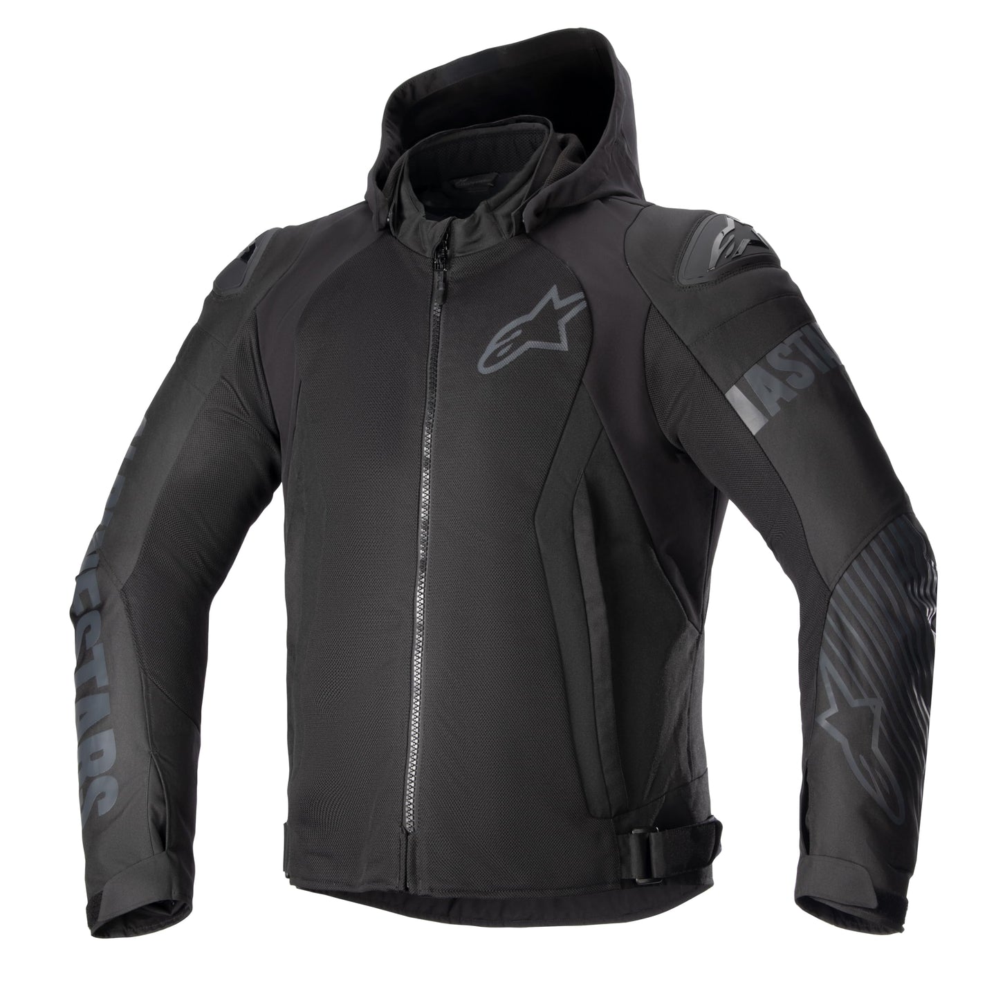 Alpinestars Zaca Air Mens Textile Motorcycle Jacket Black/Black MD, Grey