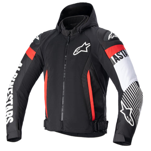 Alpinestars Zaca Air Men's Street Motorcycle Jackets - Black/White/Red Fluo / 2X-Large
