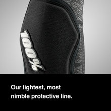 Load image into Gallery viewer, 100% RIDECAMP ELBOW GUARDS GREY HEATHER/BLACK LG 70000-00007