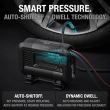 Load image into Gallery viewer, NOCO AIR10 UltraFast 10A Tire Inflator, 12V Portable Air Compressor Pump, Rated at 60 PSI, Inflates Tires from 0-40 PSI in 3.8 Minutes with a Smart Pressure Guage and Automatic Shut-Off - Motomike Canada