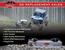 Load image into Gallery viewer, Rugged Rear Right Performance Axle for Yamaha Rhino 450/660, Stainless-Steel Clamps Coated for High Protection &amp; Machined Heat Treated (See Fitments in Description) OEM: 5UG-F53B0-21-00