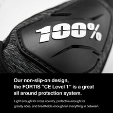 Load image into Gallery viewer, 100% FORTIS ELBOW GUARDS GREY HEATHER/BLACK SM/MD 70006-00003