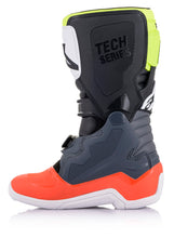 Load image into Gallery viewer, Alpinestars 2015017-9058-4 Tech 7S Boots Dark Grey/Red Fluo/Yellow Fluo Sz 04