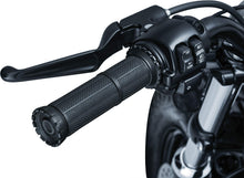Load image into Gallery viewer, KURYAKYN RIOT GRIPS 82-19 CABLE THROTTLE, ST/ BLK PN 3582 KUR3582